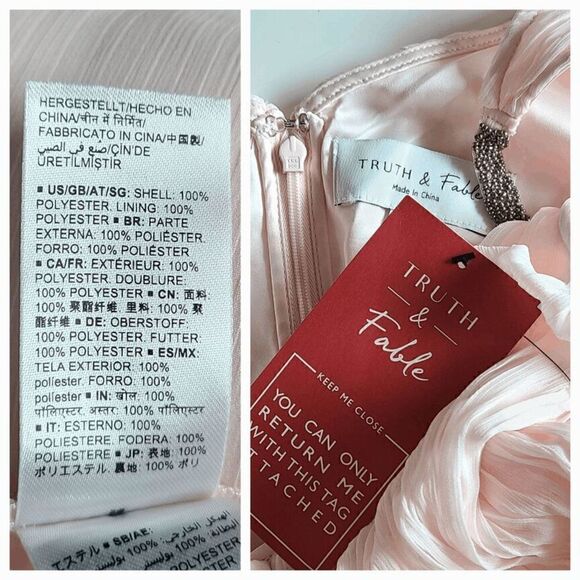 Pink Blush Elegant Sleeveless Beaded Classy Wedding Prom Maxi Dress SIZE XS NWT - Picture 12 of 15